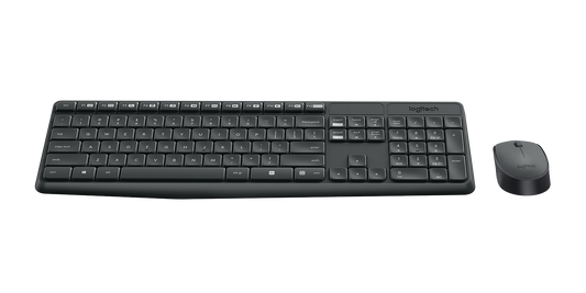 Logitech MK235 - Wireless Keyboard and Mouse combo - Graphite - USB – view 2