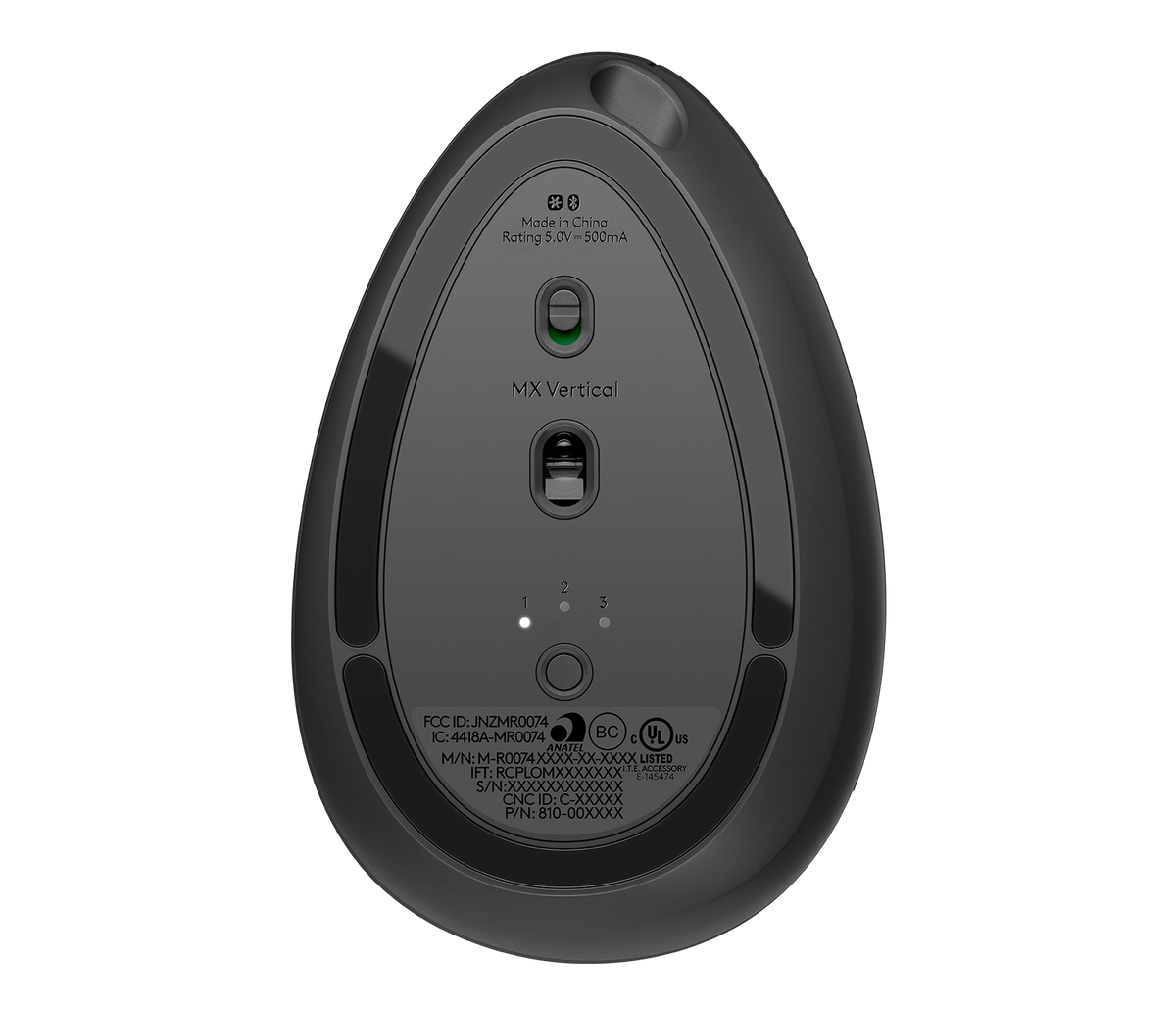 Logitech MX Vertical - Wireless Ergonomic mouse - Bluetooth - Silent - Graphite – view 5