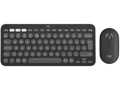 Logitech Pebble 2 Combo - Wireless Keyboard and Mouse - Graphite - Bluetooth
