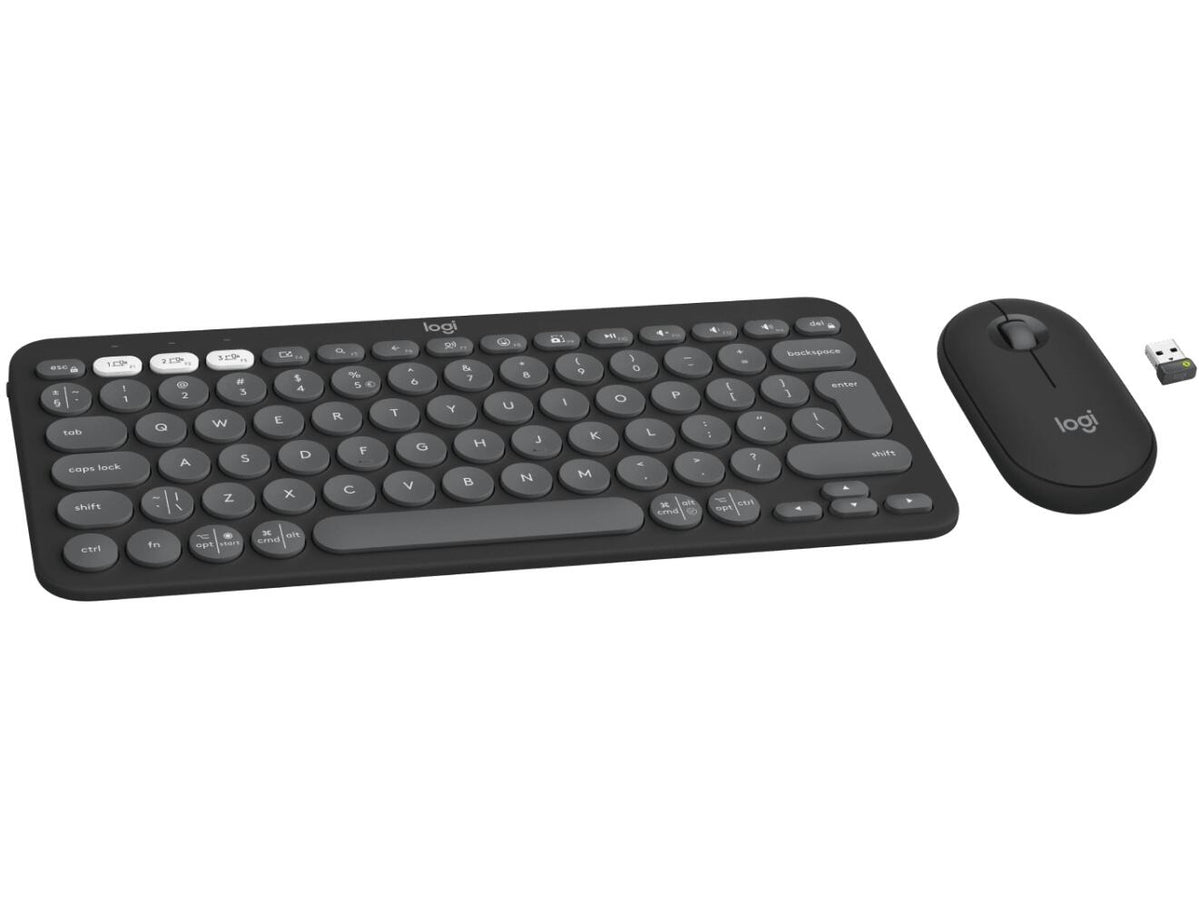 Logitech Pebble 2 Combo - Wireless Keyboard and Mouse - Graphite - Bluetooth – view 2