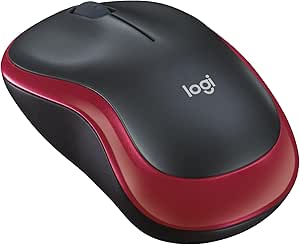 Logitech M185 - Wireless Mouse - Red