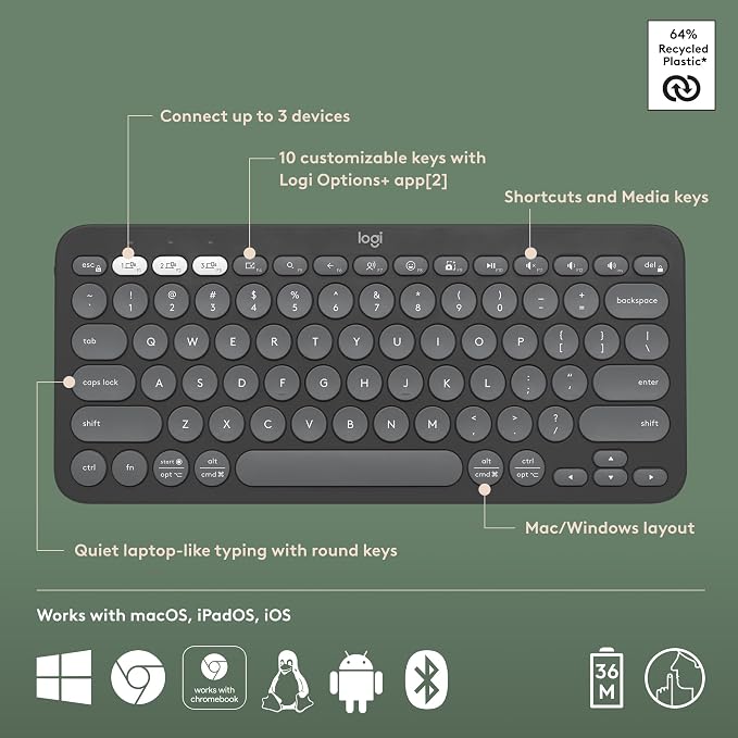Logitech Pebble Keys 2 K380s