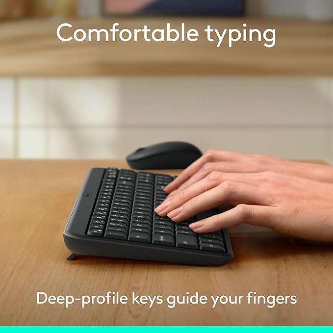 Logitech MK250 - Bluetooth Keyboard and Mouse combo - Graphite