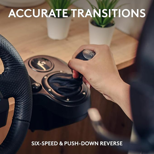 Logitech Driving Force Shifter – Gaming Shifter – G-Series Racing wheel accessory – Black leather