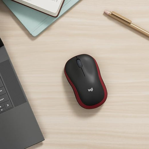Logitech M185 - Wireless Mouse - Red
