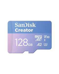SanDisk Creator MicroSD UHS & Adapter 190MB/s 128GB