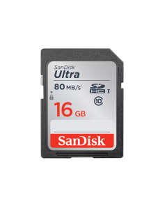 SanDisk Ultra SDHC & SDXC Memory Card 80MB/s 16GB