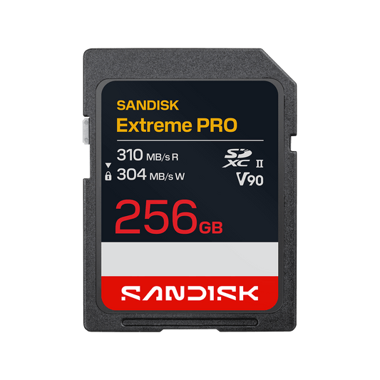 SanDisk Extreme Pro UHS V90 Memory Card 310MB/s 256GB SD Card