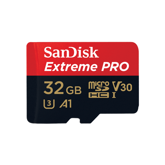 SanDisk Extreme Pro MicroSDHC & Adapter V30 U3 100MB/s 32GB