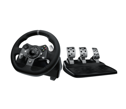 Logitech G920 Driving Force Racing Wheel – Gaming Accessory – Stainless steel paddle and hand stitched leather wheel – view 4