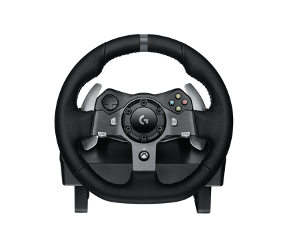 Logitech G920 Driving Force Racing Wheel – Gaming Accessory – Stainless steel paddle and hand stitched leather wheel – view 5