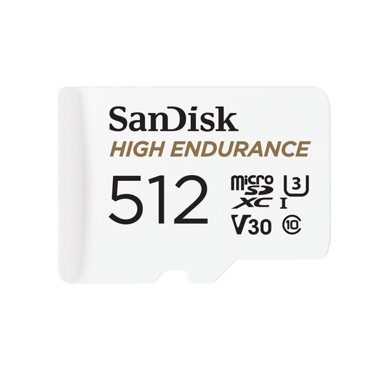 SanDisk High Endurance MicroSDXC & Adapter C10 U3 V30 100MB/s 512GB