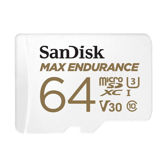 SanDisk Max Endurance MicroSD & Adapter 100MB/s 64GB