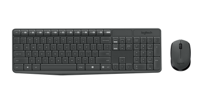 Logitech MK235 - Wireless Keyboard and Mouse combo - Graphite - USB