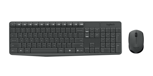 Logitech MK235 - Wireless Keyboard and Mouse combo - Graphite - USB