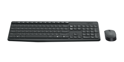 Logitech MK235 - Wireless Keyboard and Mouse combo - Graphite - USB – view 2