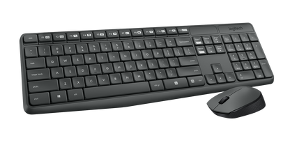 Logitech MK235 - Wireless Keyboard and Mouse combo - Graphite - USB – view 3