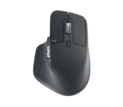 Logitech MX Master 3s - Bluetooth - Silent - Graphite - Horizontal scroll wheel