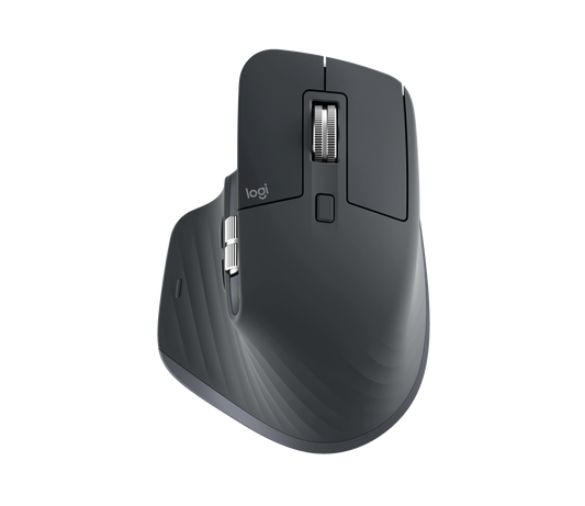 Logitech MX Master 3s - Bluetooth - Silent - Graphite - Horizontal scroll wheel