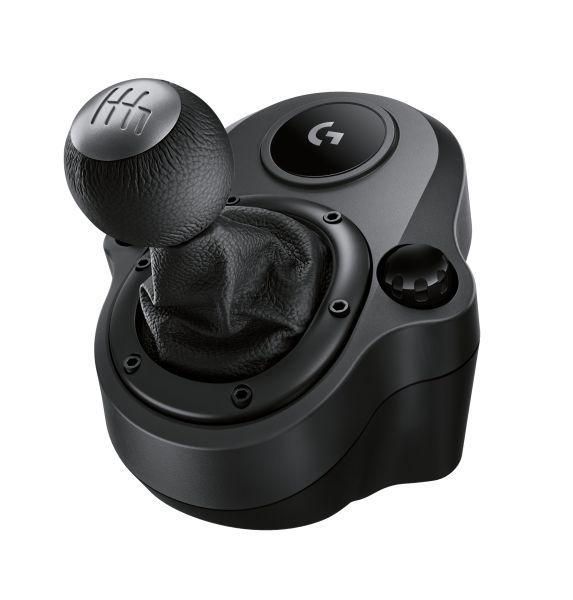 Logitech Driving Force Shifter – Gaming Shifter – G-Series Racing wheel accessory – Black leather