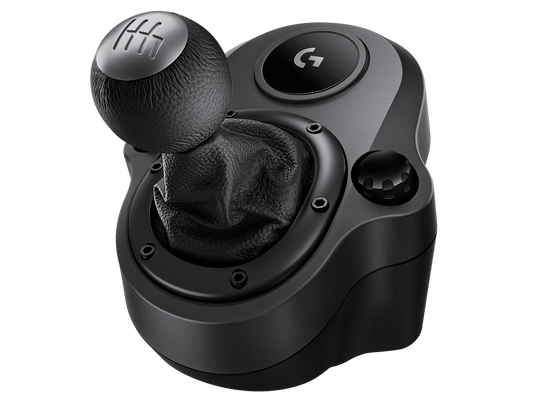 Logitech Driving Force Shifter – Gaming Shifter – G-Series Racing wheel accessory – Black leather